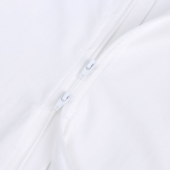 *MONOGRAM* BABY ROMPER-NWT Short Sleeve Short Bodysuit Double Zip Cotton White - Picture 8 of 16